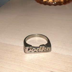 Vodka Snash Jewelry Silver Ring